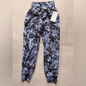 Athleta, NWT, Blue Tie-Dye SALUTATION Jogger Pants, XXS